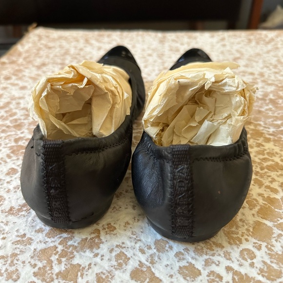 PRADA Black Ballerina/ Flats Pointed Toe Shoes - Picture 8 of 13
